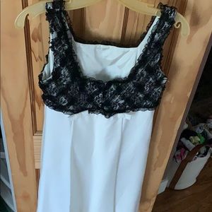 Black and white work dress